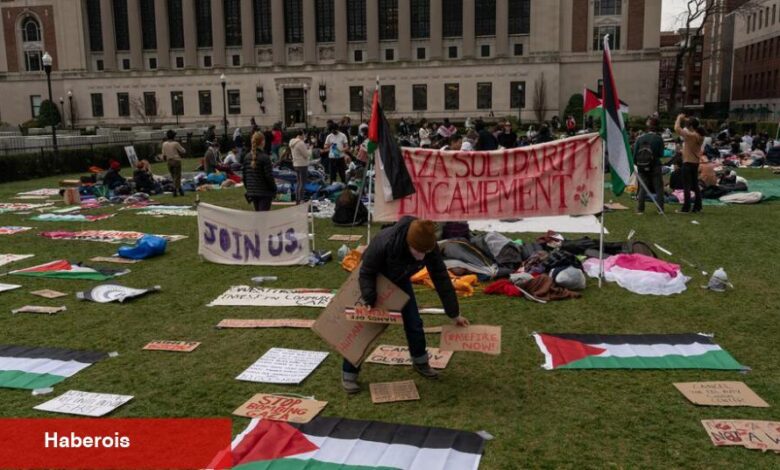 Columbia'daki Öğrenci Protestocular Meydan Okumaya Devam Ediyor