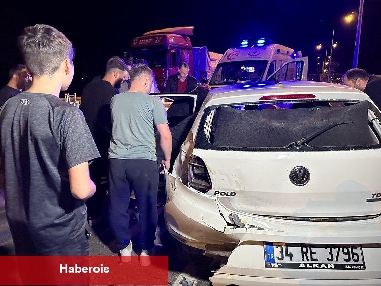 Düzce'de kaza 2 yaralı 