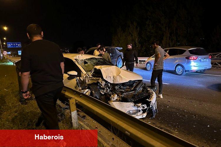 Düzce'de kaza 2 yaralı 