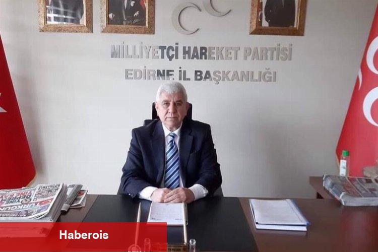 Edirne'de MHP'li Zakir Tercan’a çirkin saldırı