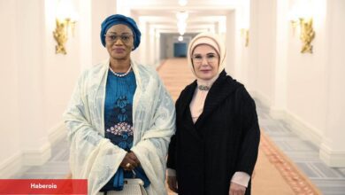 Emine Erdoğan, Nijerya Devlet Lideri'nin eşi Oluremi Tinubu'yla bir ortaya geldi!