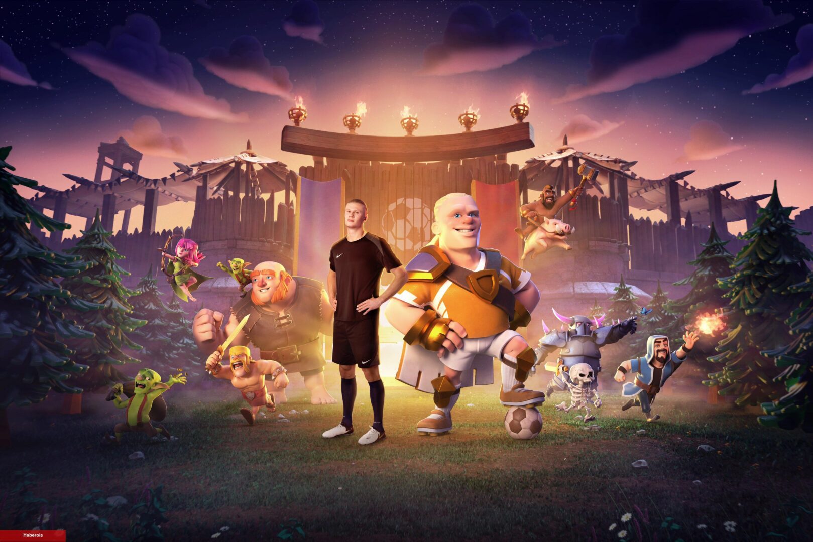 Erling Haaland, Clash of Clans'a Katılan Birinci Gerçek Kişi Olacak