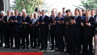 İmamoğlu Turgut Özal’ı anma törenine katıldı