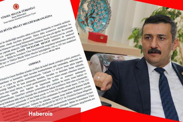 İYİ Partili Türkoğlu'ndan Gazze önergesi