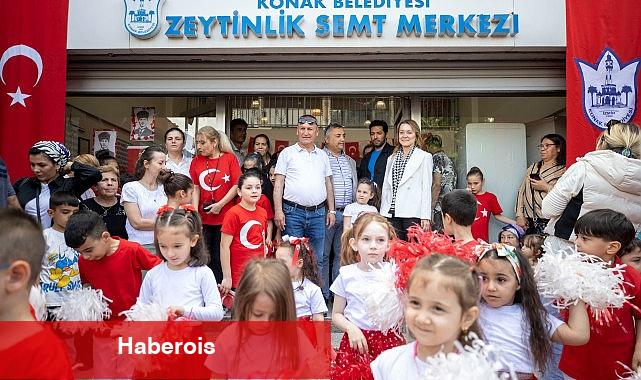 Konak'ta 23 Nisan coşkusu erken başladı - Haberois Konak'ta 23 Nisan coşkusu erken başladı
