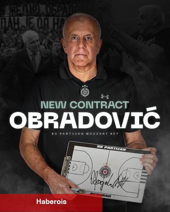 Obradovic 2 yıl daha Partizan'da!