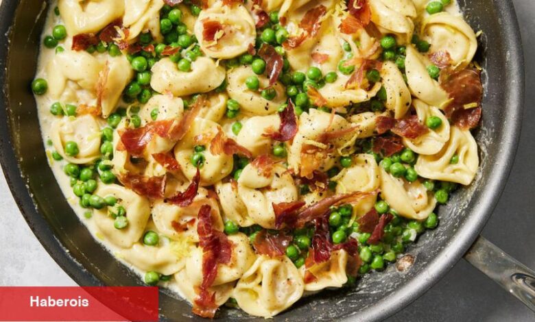 Prosciutto ve Bezelyeli Tek Kapta Tortellini Arkadaşlar İçindir - Haberois Prosciutto ve Bezelyeli Tek Kapta Tortellini Arkadaşlar İçindir