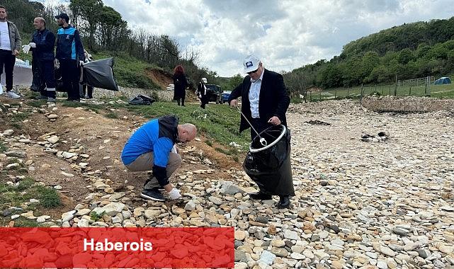 Sardala Koyu'ndan 30 poşet atık toplandı