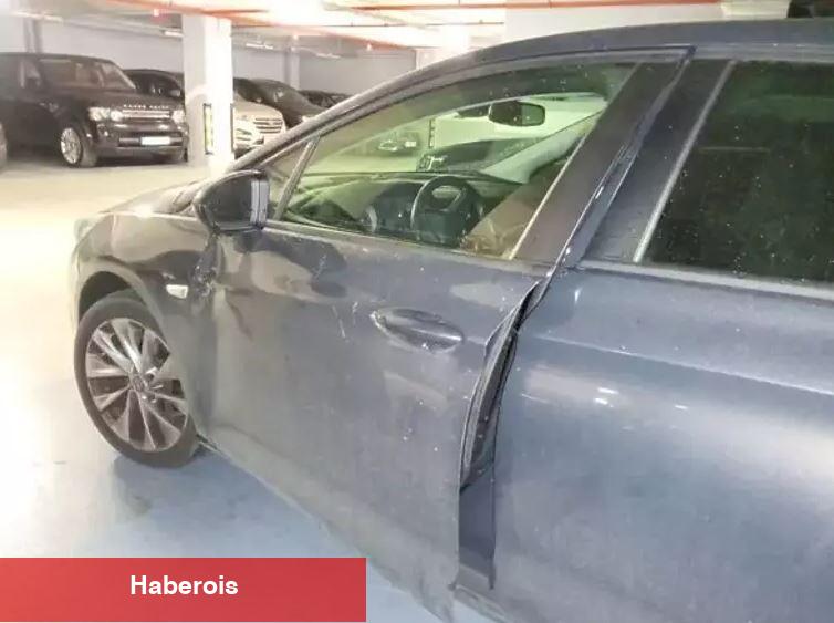 Sermiyan Midyat'ın korkutan kaza! Aracına motosikletli kurye çarptı