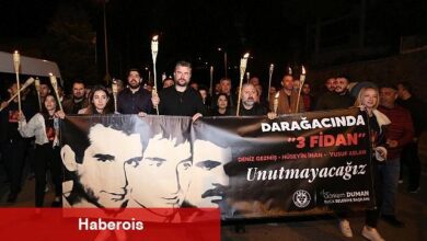Devrimci gençlik önderleri Deniz Gezmiş, Hüseyin İnan ve Yusuf Aslan, idamlarının 52. yılında Buca'da anıldı
