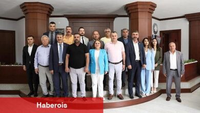 Didim'de Cumhur İttifakı Belediye Meclis Üyeleri Didim Belediye Başkanı Hatice Gençay'ı makamında ziyaret etti