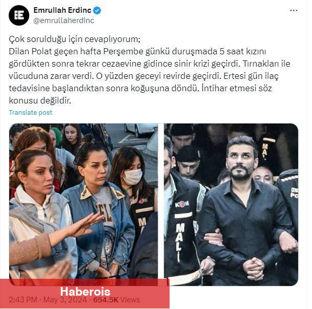 Dilan Polat cezaevinde kendine ziyan verdi! Savcılık harekete geçti