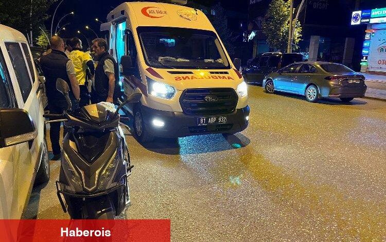Direksiyon hakimiyetini kaybeden motosiklet sürücüsü yaralandı - Haberois Direksiyon hakimiyetini kaybeden motosiklet sürücüsü yaralandı