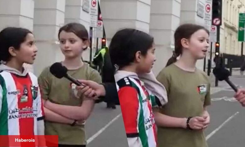 Dünyada bir ihtilal yaşanıyor! İngiltere'de 2 küçük kız Filistin'de yaşananlara dikkat çekti - Haberois Dünyada bir ihtilal yaşanıyor! İngiltere'de 2 küçük kız Filistin'de yaşananlara dikkat çekti