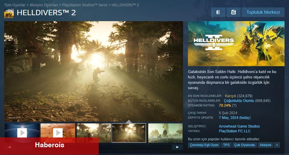 Helldivers 2 Kullanıcı Yorumları Olumluya Dönüyor