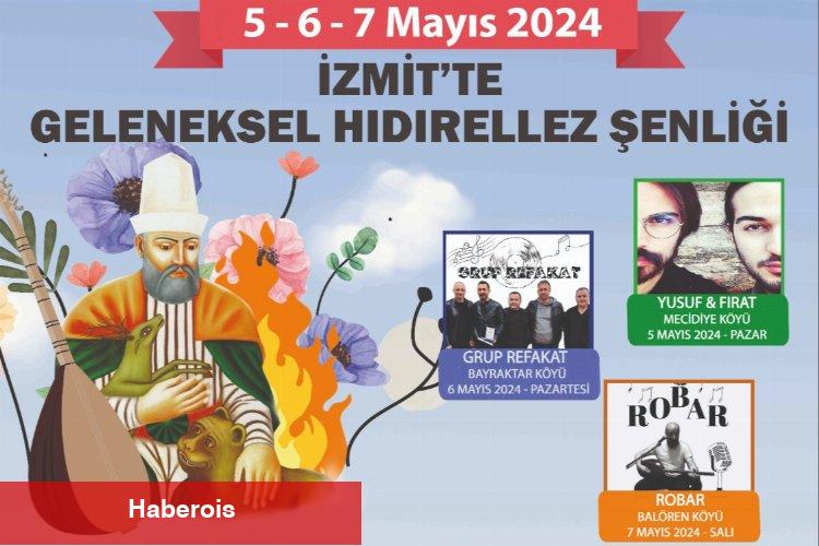 İzmit, Geleneksel Hıdırellez Şenlikleri ile baharı karşılıyor