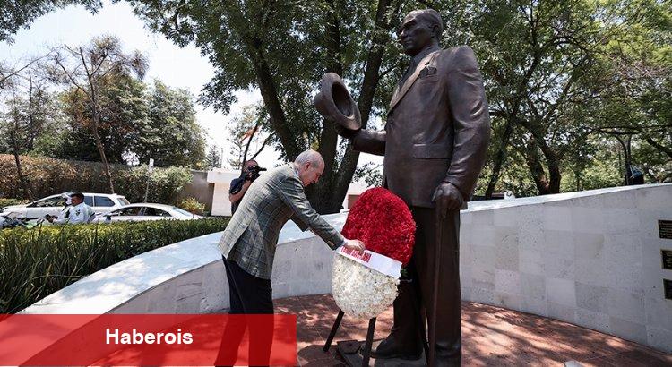 Numan Kurtulmuş'tan Meksika'daki Atatürk Anıtı'na ziyaret