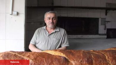Sivas'ta bir fırıncı 8 saatte devasa ekmek üretti!