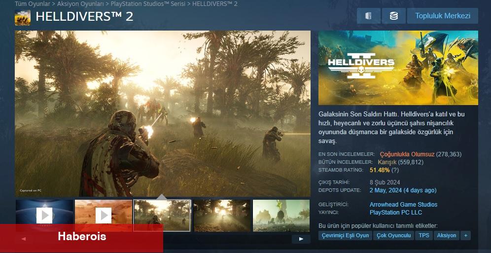 Sony Geri Adım Attı: Helldivers 2'den PSN Mecburiliği Kaldırıldı! - Haberois Sony Geri Adım Attı: Helldivers 2'den PSN Mecburiliği Kaldırıldı!