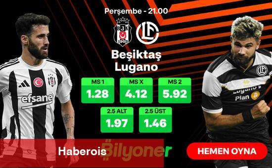 Beşiktaş - Lugano: 11'ler