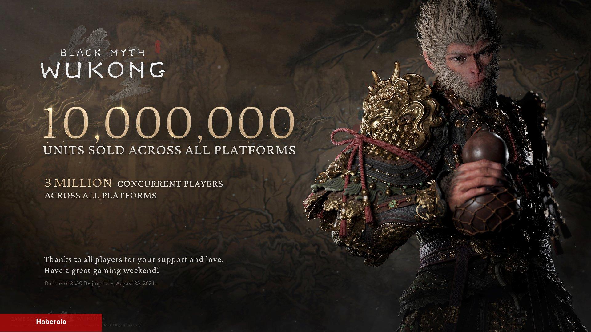 Black Myth: Wukong'dan Büyük Muvaffakiyet: Üç Günde 10 Milyon Satış!