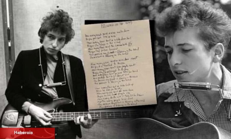 Bob Dylan'ın elinden müzik sözleri! 85 bin dolardan satışta - Haberois Bob Dylan'ın elinden müzik sözleri! 85 bin dolardan satışta