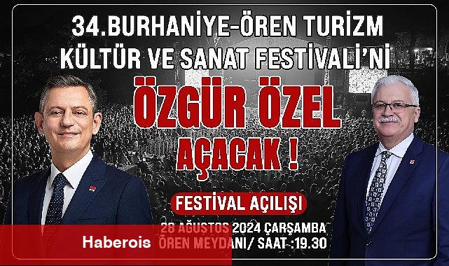 Burhaniye'de Festivali Özgür Özel açıyor - Haberois Burhaniye'de Festivali Özgür Özel açıyor