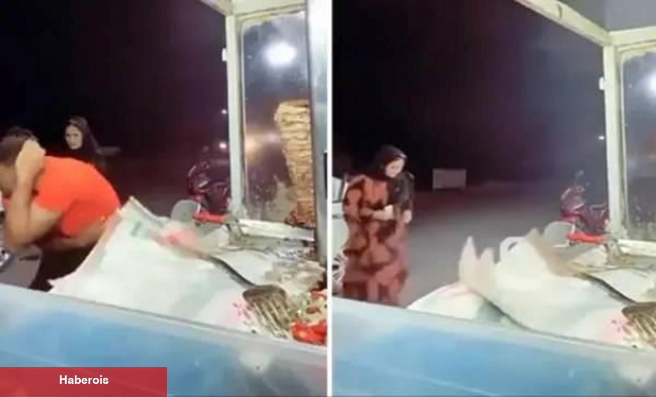 Canlı yayında şoke eden anlar! Dönerci kurşun yağmuruna tutuldu, bayanın sakinliği dikkat çekti