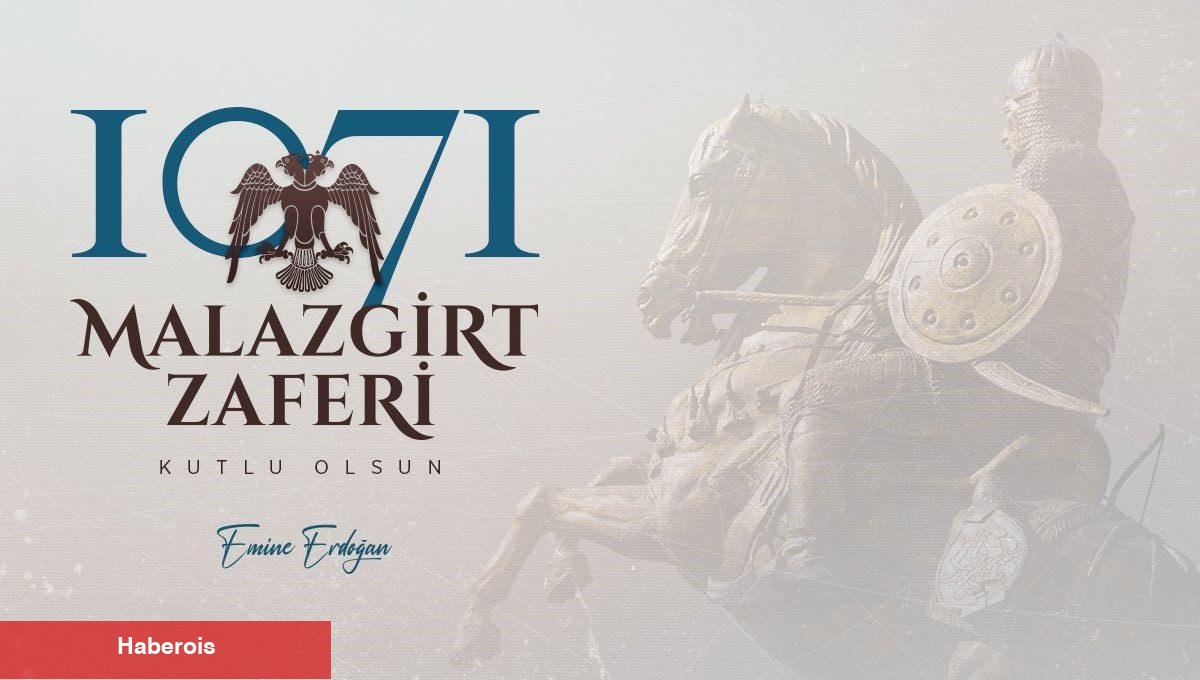 Emine Erdoğan'dan Malazgirt Zaferi paylaşımı! "Bize emanet edilen ebedi bir miras"