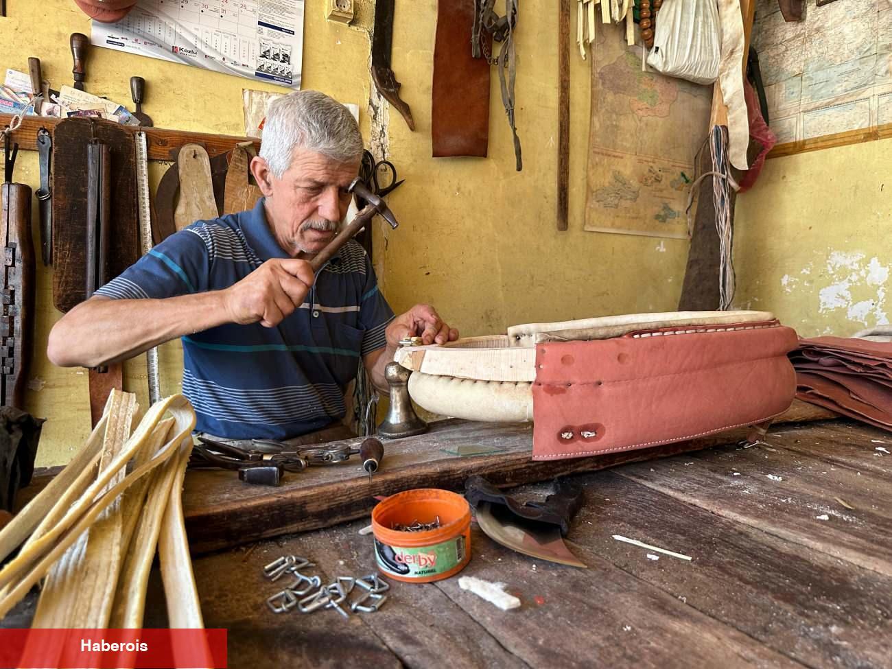 Hamut ustası 47 yıldır bu mesleği yapıyor! 'Alın teri, el emeği, göz parıltısı...'