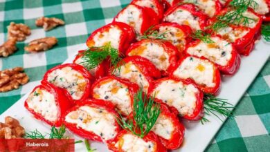 Hem hafif hem lezzetli: Peynir dolgulu biber sarma