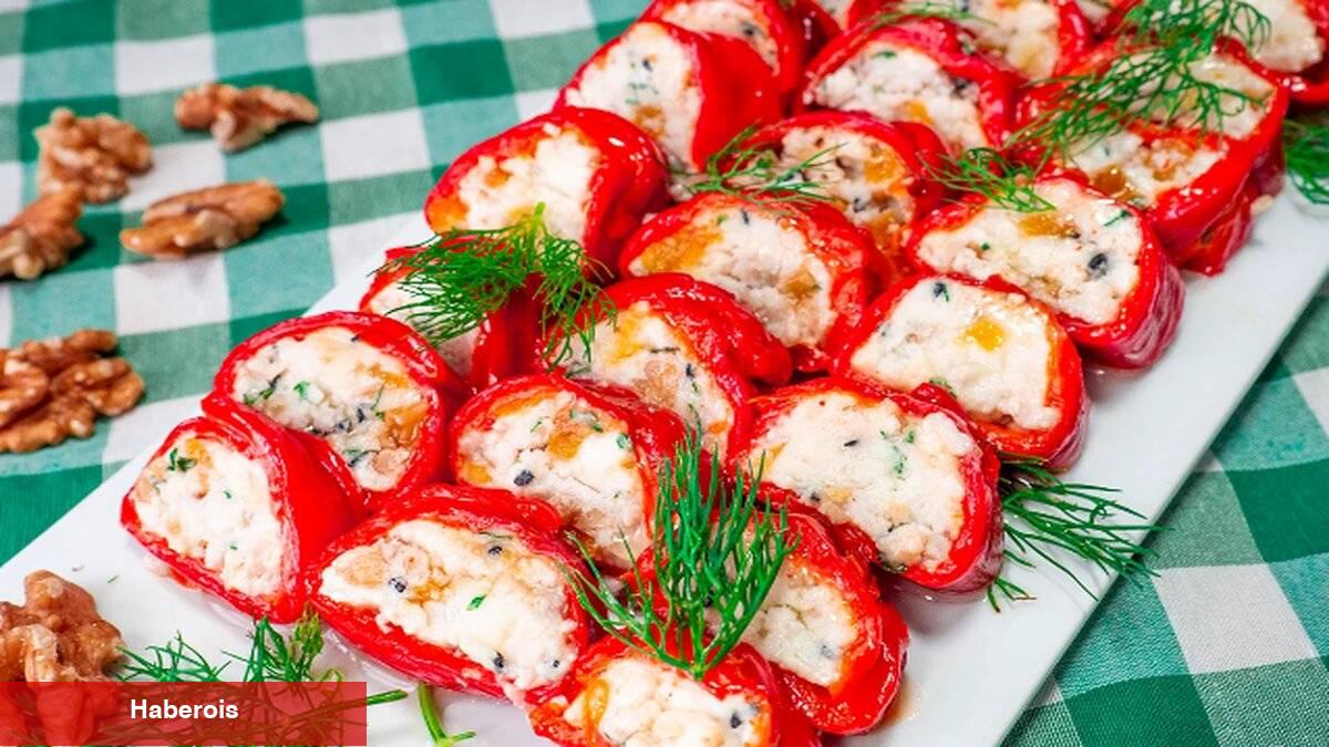 Hem hafif hem lezzetli: Peynir dolgulu biber sarma