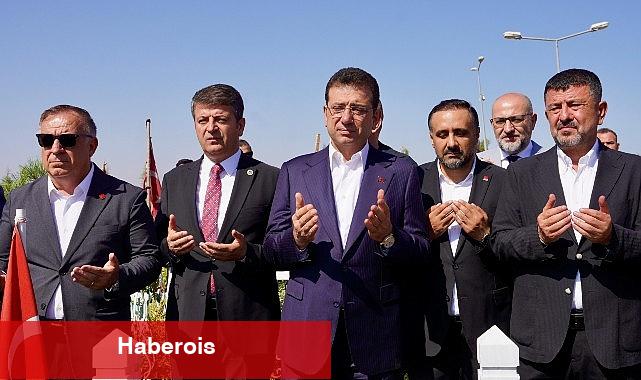 İBB Başkanı Ekrem İmamoğlu, TBB Encümen Toplantısı'na başkanlık etmek üzere, 6 Şubat 2023 depremlerinde büyük yıkıma uğrayan Adıyaman'a geldi
