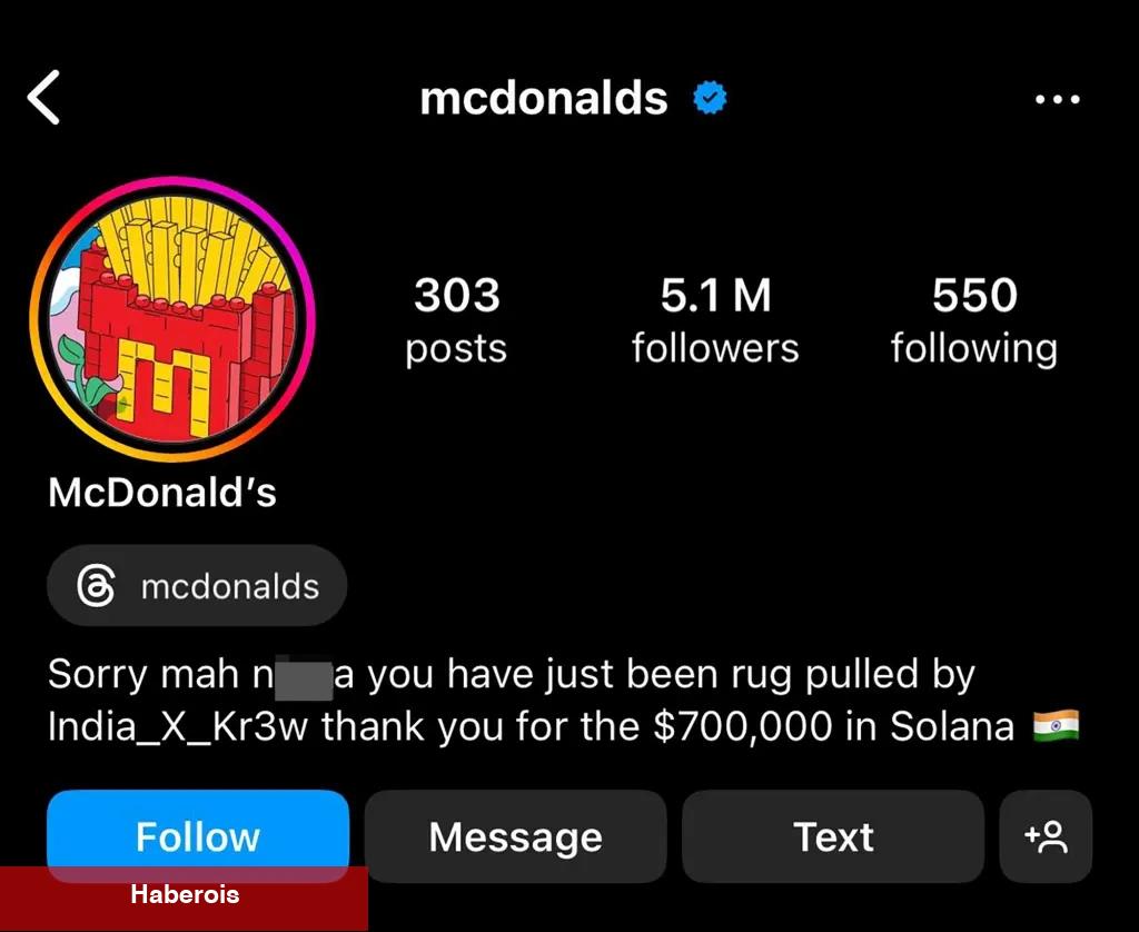 McDonald’s Gerçeği Açığa Çıktı: Solana Tabanlı O Altcoin Çöktü! - Haberois McDonald’s Gerçeği Açığa Çıktı: Solana Tabanlı O Altcoin Çöktü!