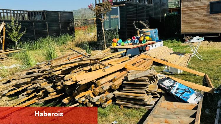 Mudanya kırsalında ‘tiny house’ temizliği