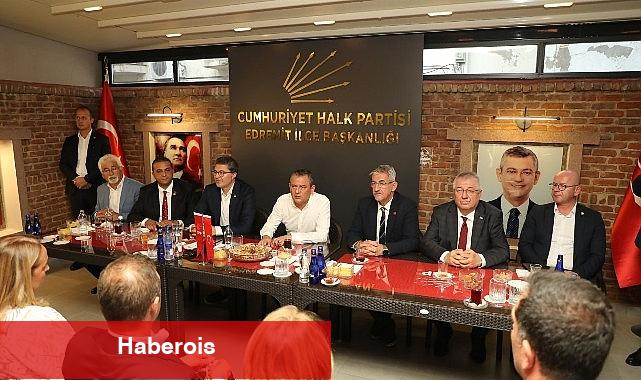 Özgür Özel Edremit Belediyesi'ni ziyaret etti