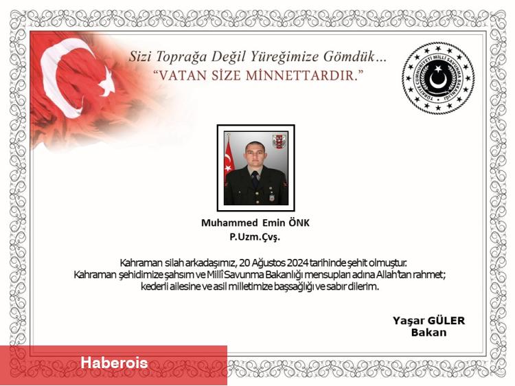 Pençe Kilit'ten acı haber: 1 şehit
