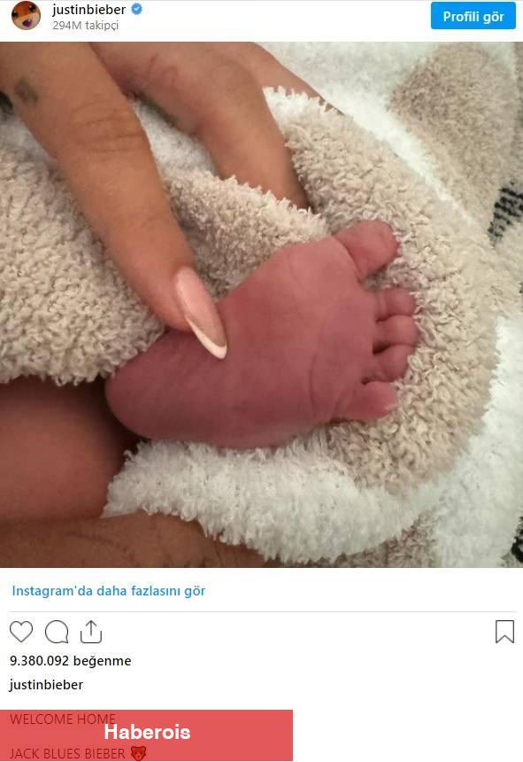Ünlü müzikçi Justin Bieber baba oldu! Birinci paylaşımında bebeğin ismini duyurdu