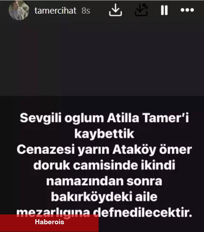 Usta oyuncu Cihat Tamer'in en acı günü! Oğlu Atilla Tamer hayatını kaybetti
