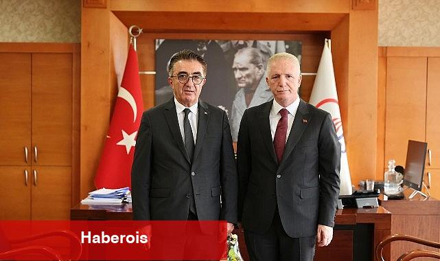 Vali Gül'den Başkan Mutlu'ya ziyaret - Haberois Vali Gül'den Başkan Mutlu'ya ziyaret