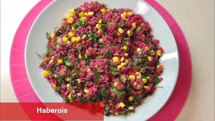 Yaz sofralarınıza renk katacak şalgamlı şehriye salatası!