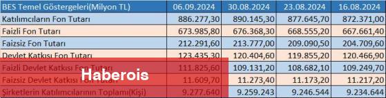 Bireysel Emeklilik Fonu'nda katılımcıların fon tutarı 886,3 milyar TL oldu