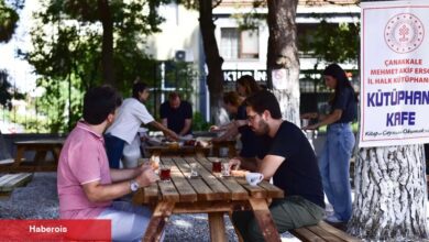 Çanakkale'de çaylar Halk Kütüphanesi'nden