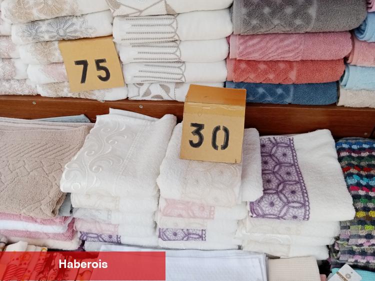Coğrafi işaret tescili alan Bursa havlusu turistlerin yoğun ilgisini çekiyor