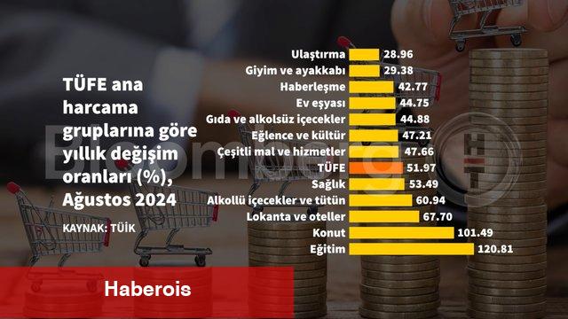 Grafiklerle Ağustos ayı enflasyonu