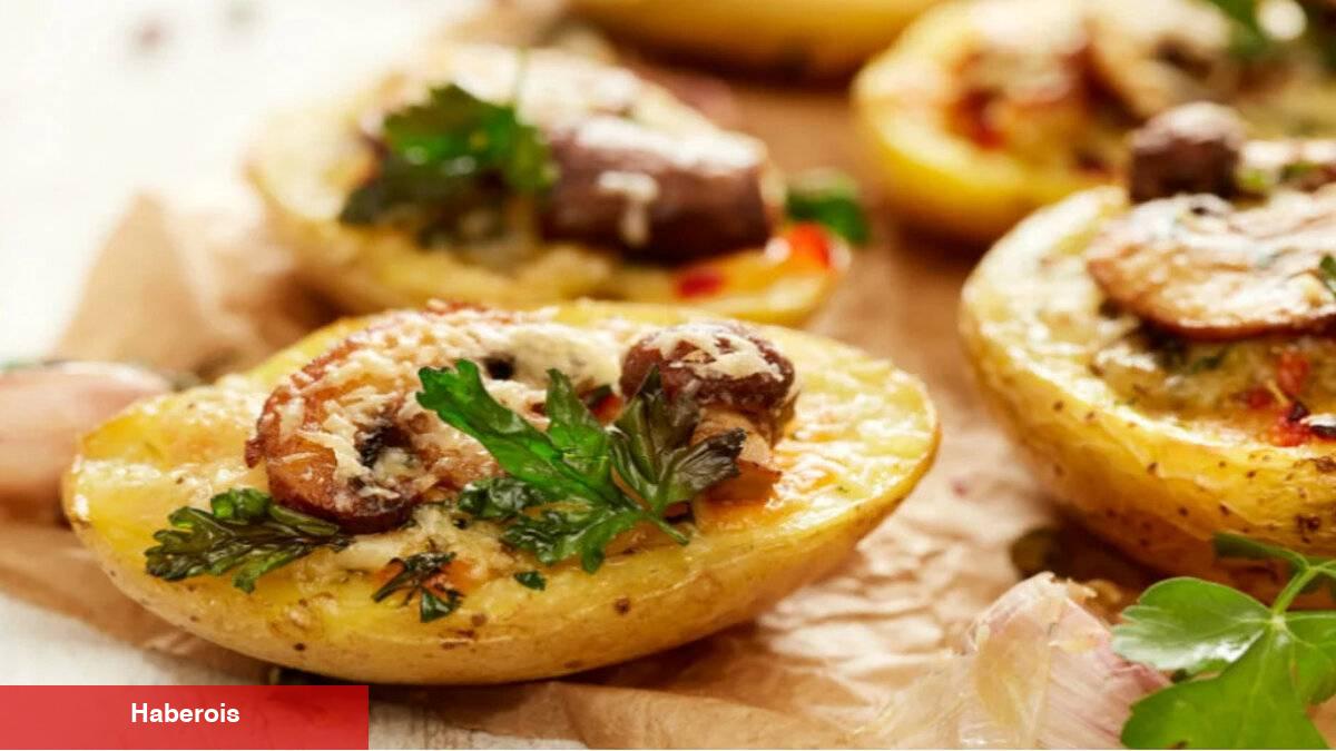 Patates ve mantarın güzel birleşimi: Patates yatağında mantar