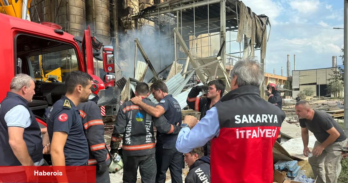 Sakarya makarna fabrikasında patlama! Yangın kontrol altında