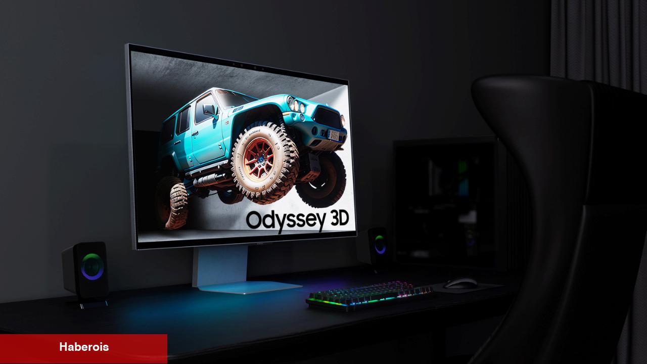 Samsung'un gözlüksüz 3D oyun tecrübesi sunan monitörleri büyük ilgi çekti