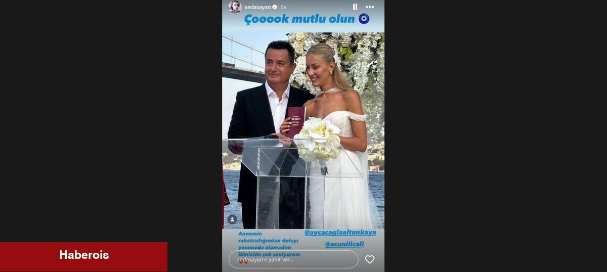Seda Sayan'ın Acun Ilıcalı'nın düğününe katılmama sebebi buymuş...