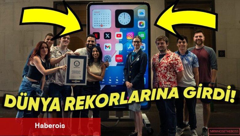 Ünlü YouTuber, Dünyanın En Büyük iPhone'unu Yaparak Rekor Kırdı! Devasa iPhone Görenleri Şaşırttı!